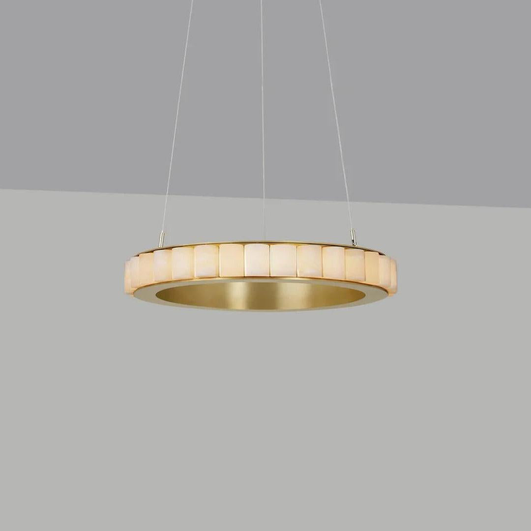 Avalon Alabaster Chandelier by Bling Lighting Studio