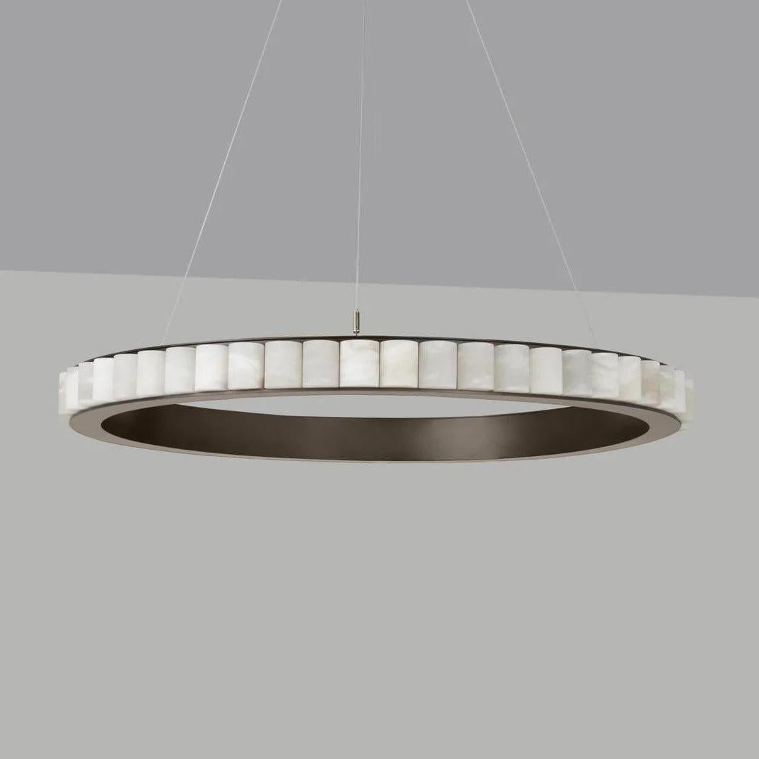 Avalon Alabaster Chandelier by Bling Lighting Studio