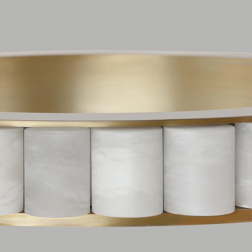 Avalon Alabaster Chandelier by Bling Lighting Studio