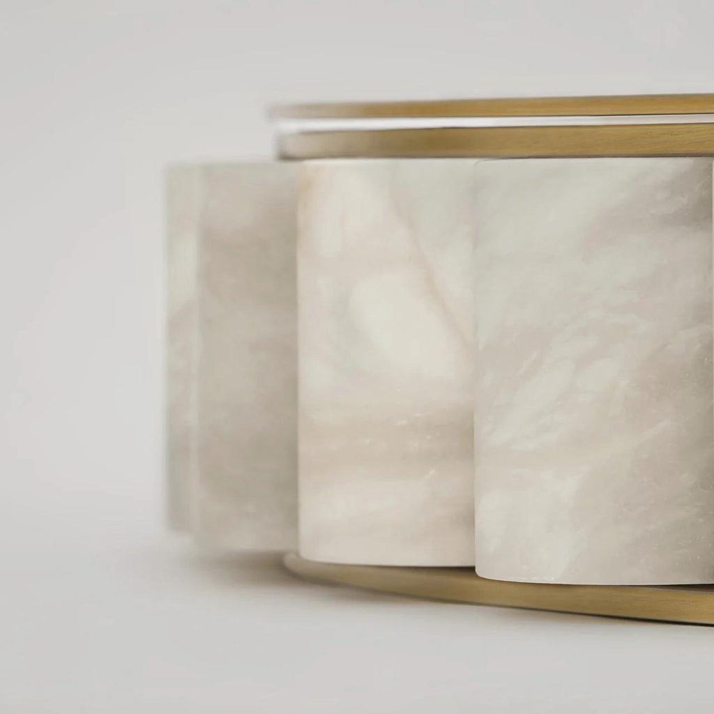 Avalon Alabaster Chandelier by Bling Lighting Studio