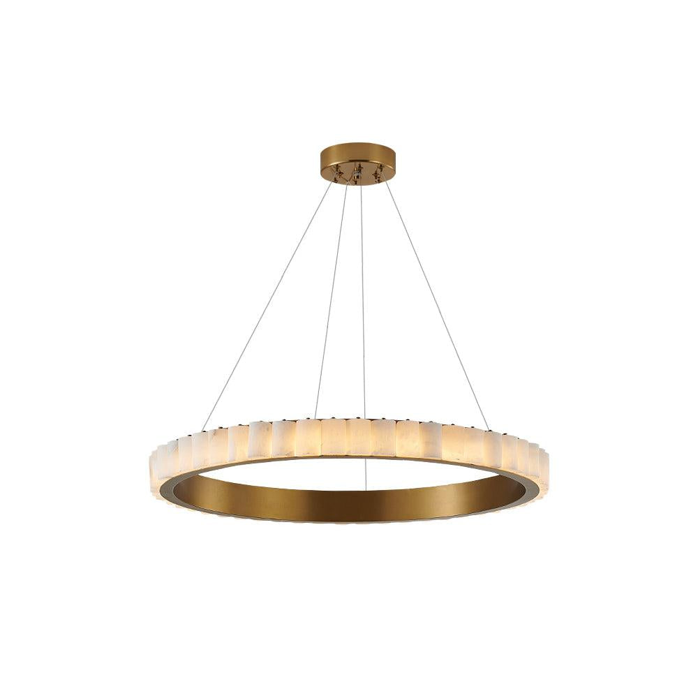 Avalon Alabaster Chandelier by Bling Lighting Studio