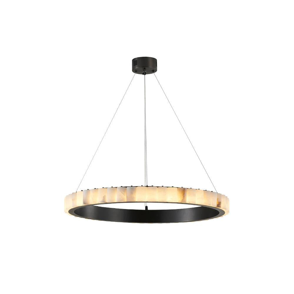 Avalon Alabaster Chandelier by Bling Lighting Studio