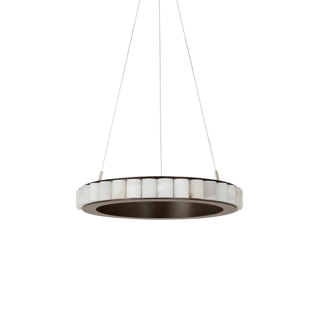Avalon Alabaster Chandelier by Bling Lighting Studio