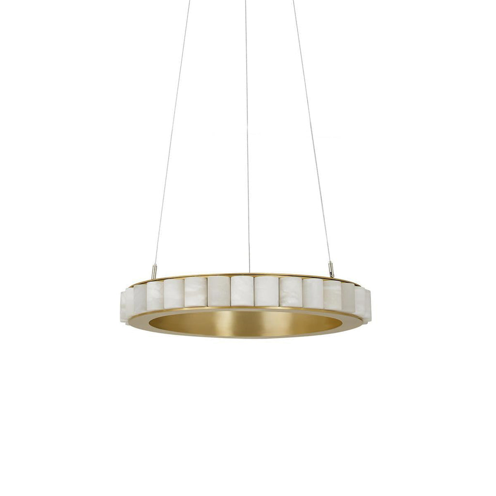 Avalon Alabaster Chandelier by Bling Lighting Studio