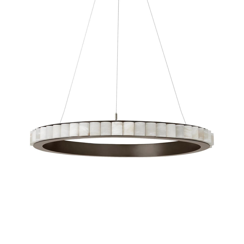 Avalon Alabaster Chandelier by Bling Lighting Studio