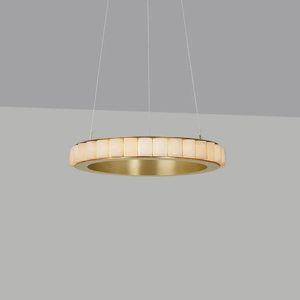 Avalon Alabaster Chandelier by Bling Lighting Studio