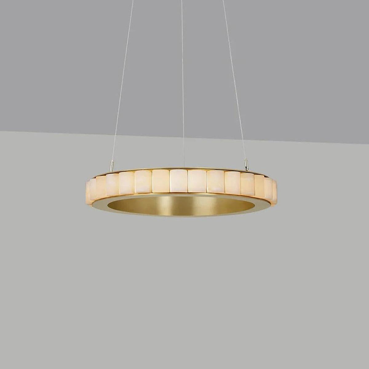 Avalon Alabaster Chandelier by Bling Lighting Studio