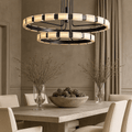 Aveline Modern Alabaster Chandelier by Bling Lighting Studio