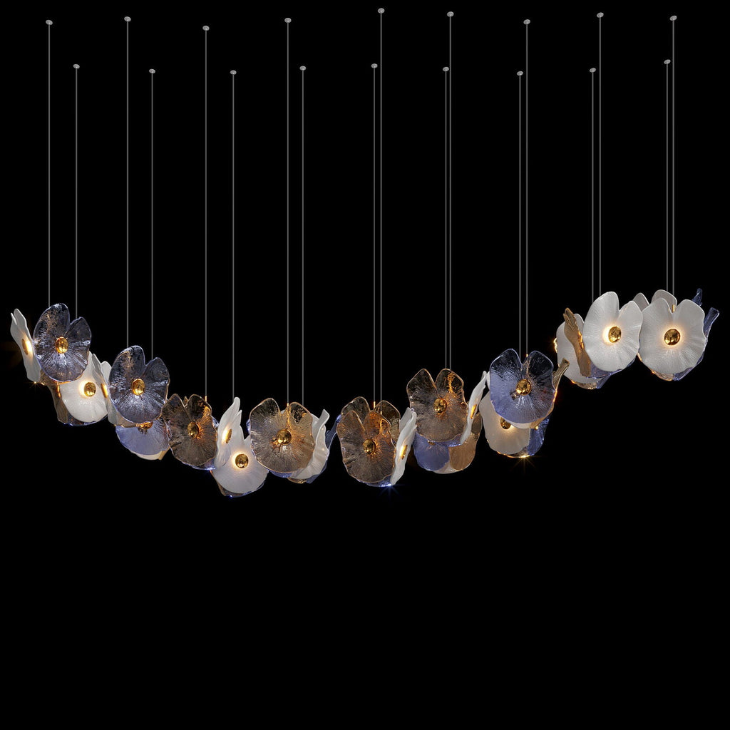 Frosted Blossom Cluster Chandelier