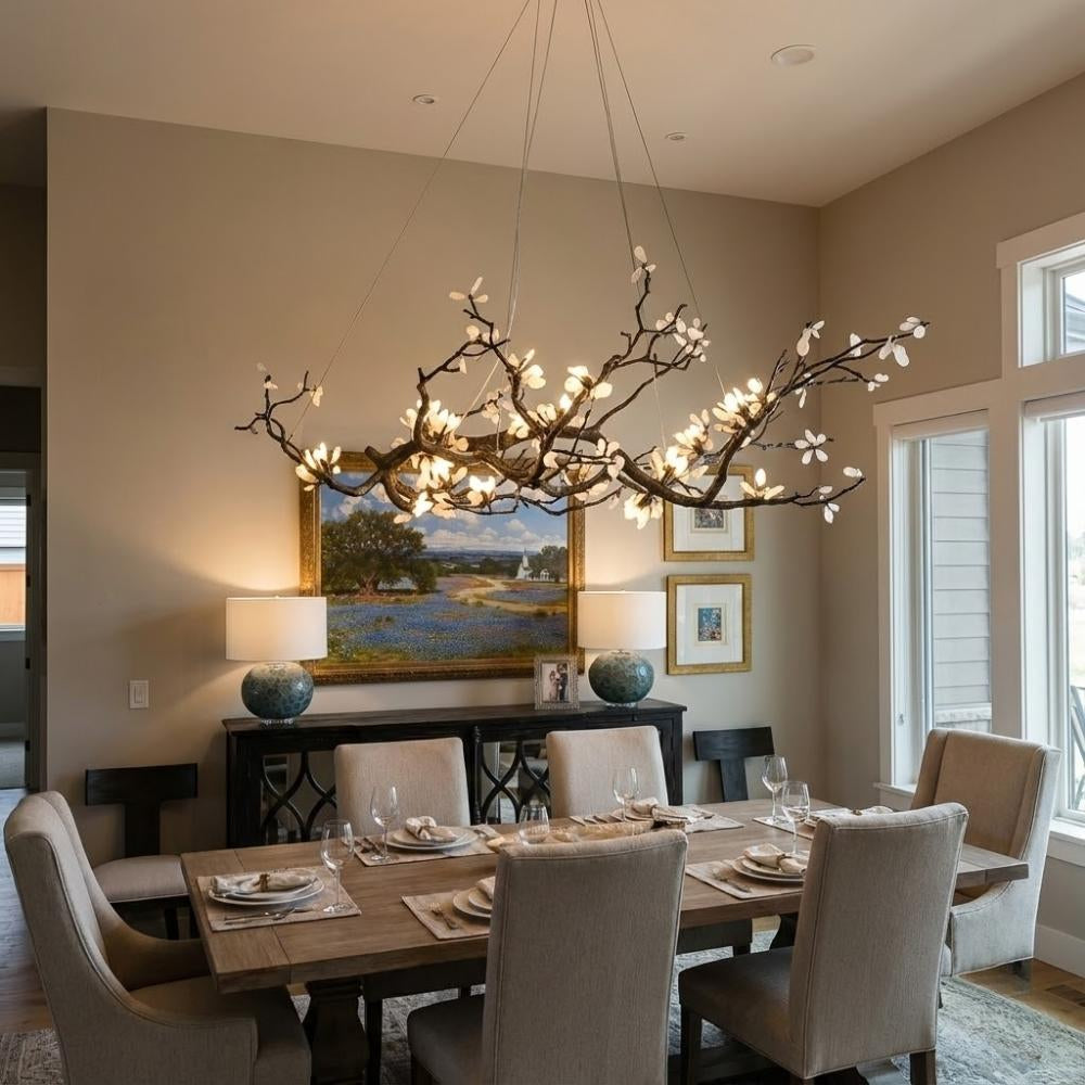 Barhed Tree Branch Chandelier by Bling Lighting Studio