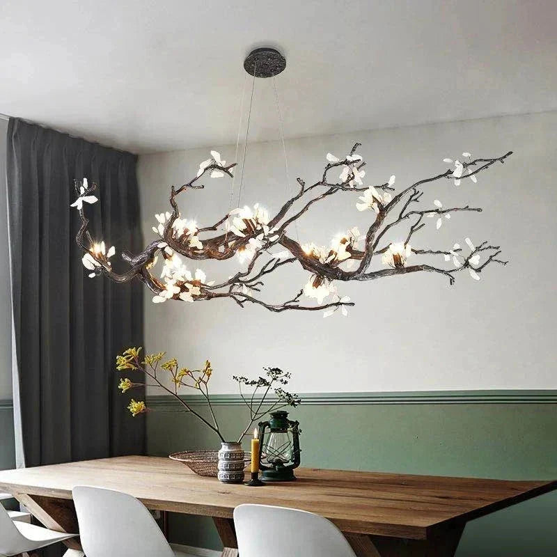 Barhed Tree Branch Chandelier by Bling Lighting Studio