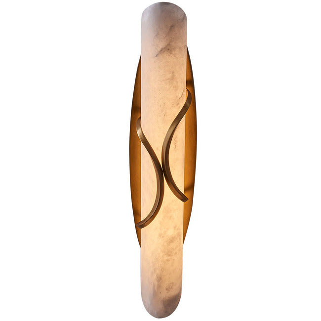 Basalt Tubular Alabaster Wall Sconce by Bling Lighting Studio