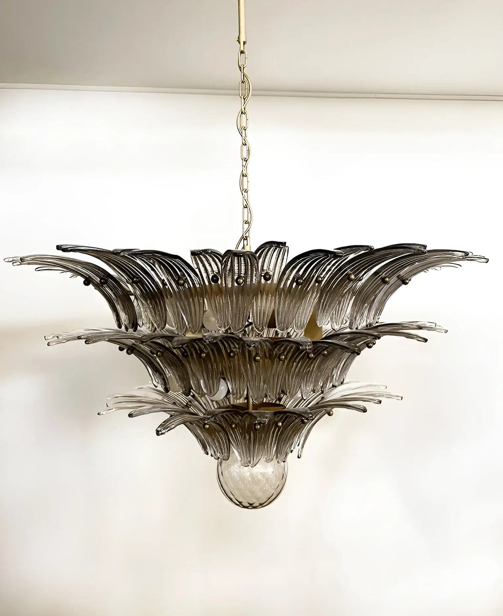 Beautifully Murano Palmette Smoked Chandelier product image