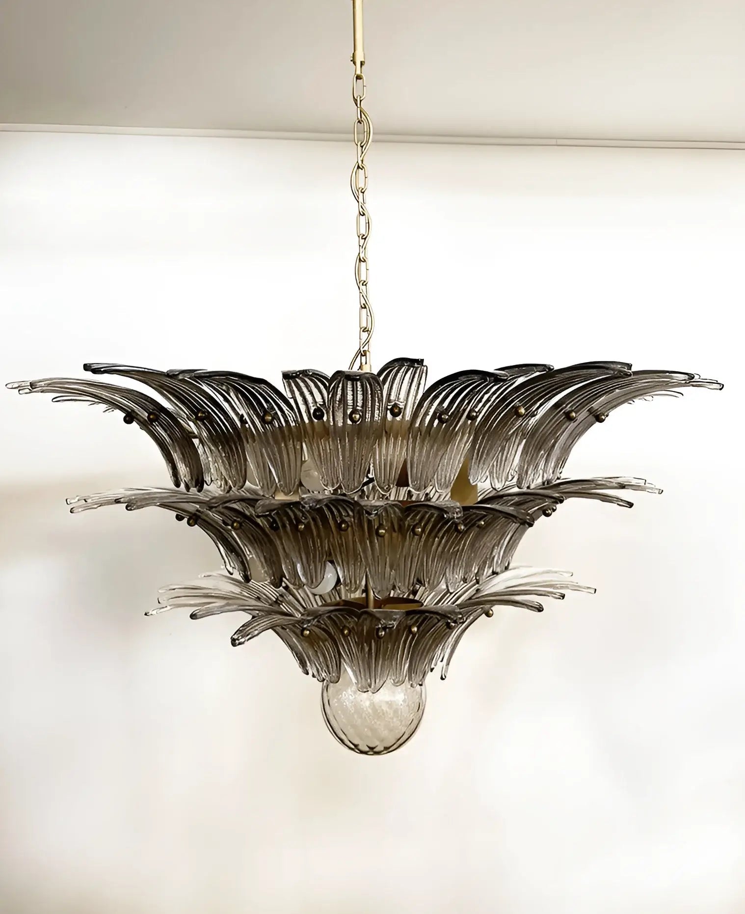 Beautifully Murano Palmette Smoked Chandelier product image
