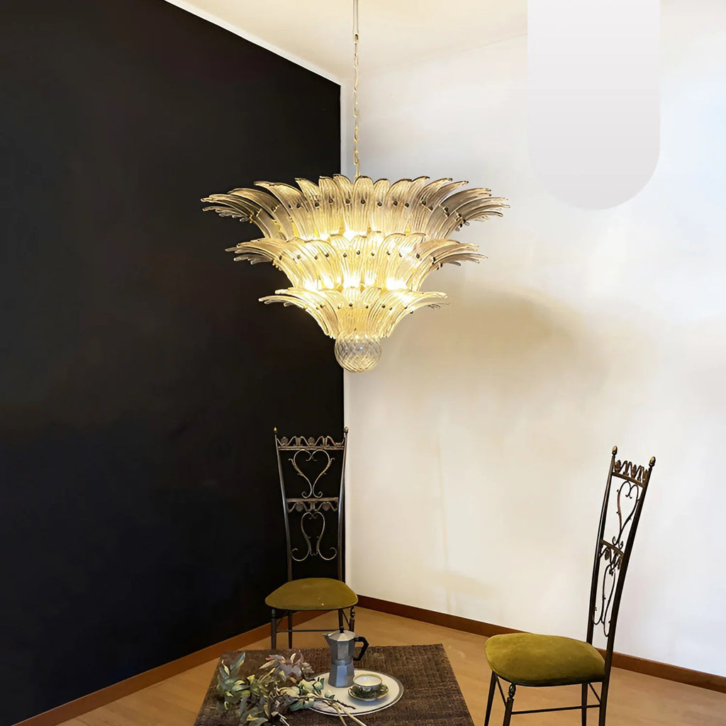 Beautifully Murano Palmette Smoked Chandelier product image