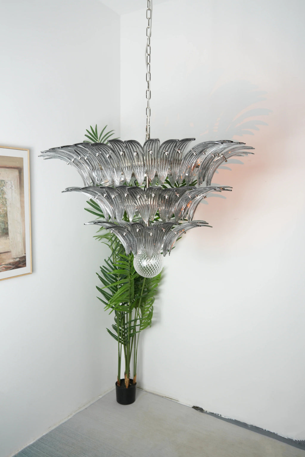 Beautifully Murano Palmette Smoked Chandelier product image
