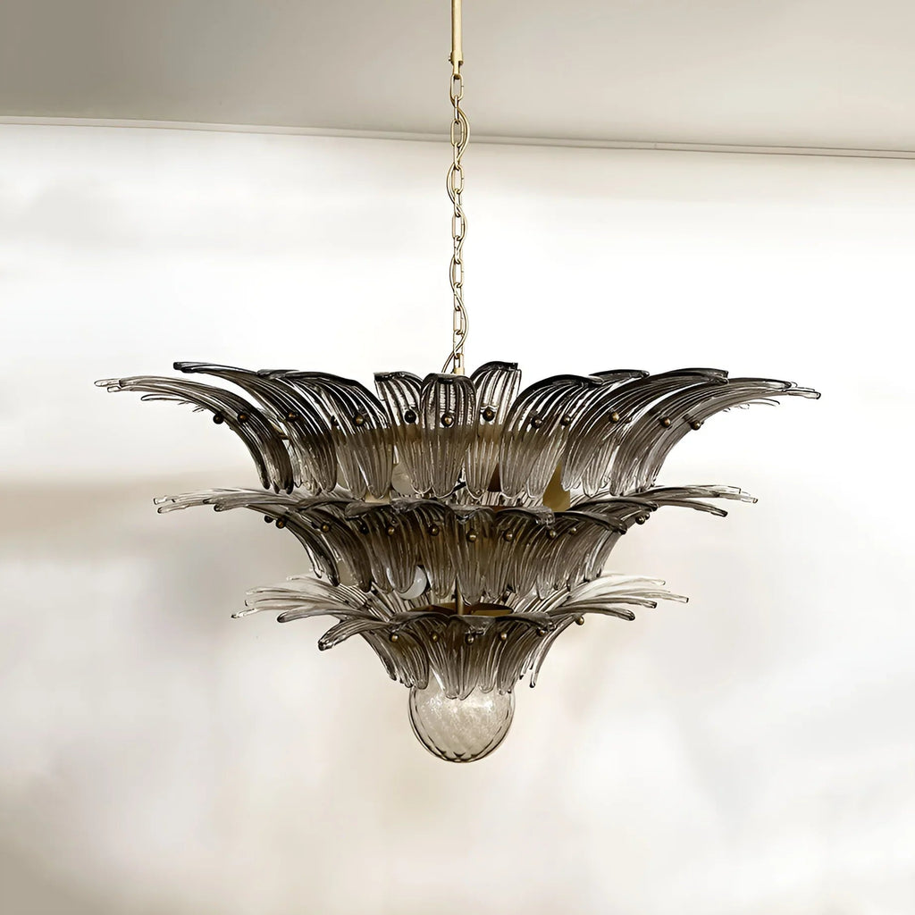 Beautifully Murano Palmette Smoked Chandelier product image