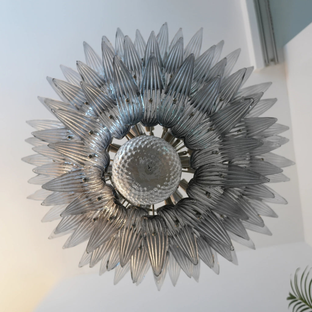 Beautifully Murano Palmette Smoked Chandelier product image