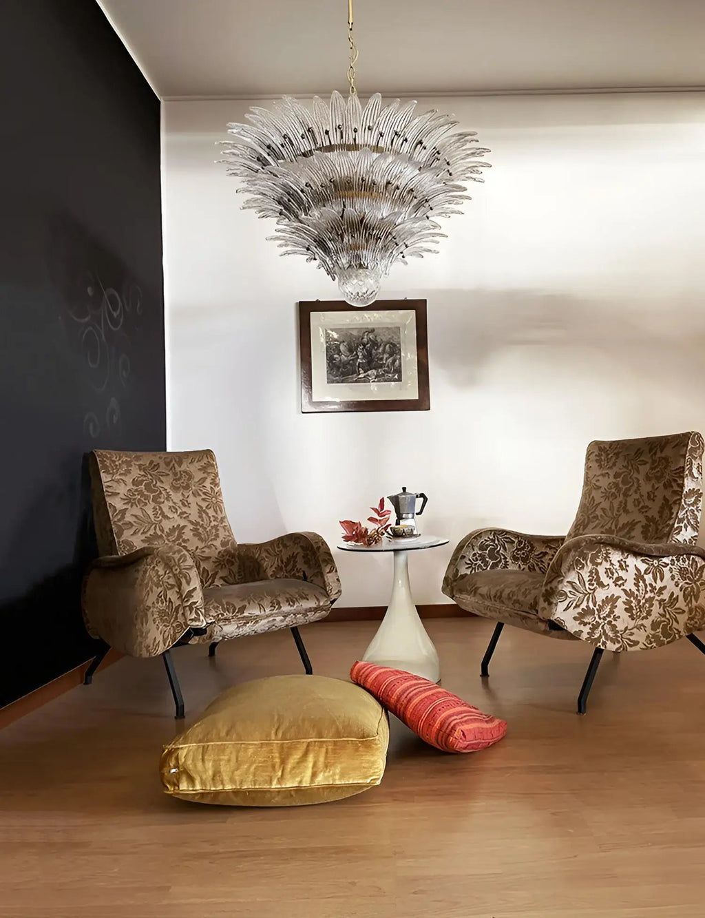 Beautifully Murano Palmette Transparent Chandelier product image
