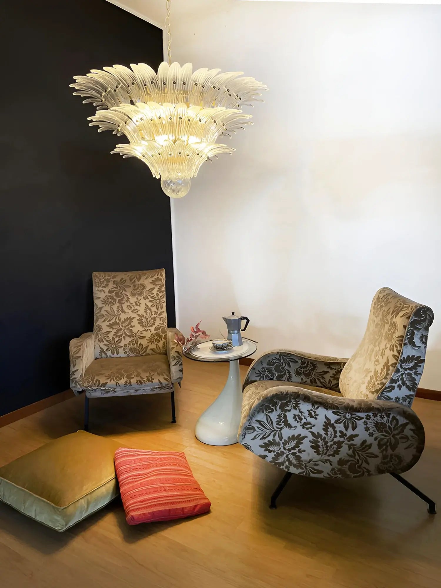 Beautifully Murano Palmette Transparent Chandelier product image