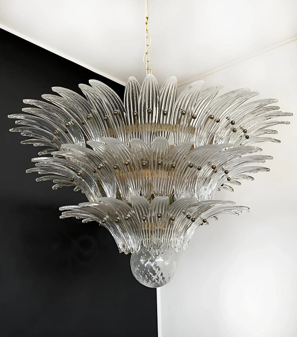 Beautifully Murano Palmette Transparent Chandelier product image