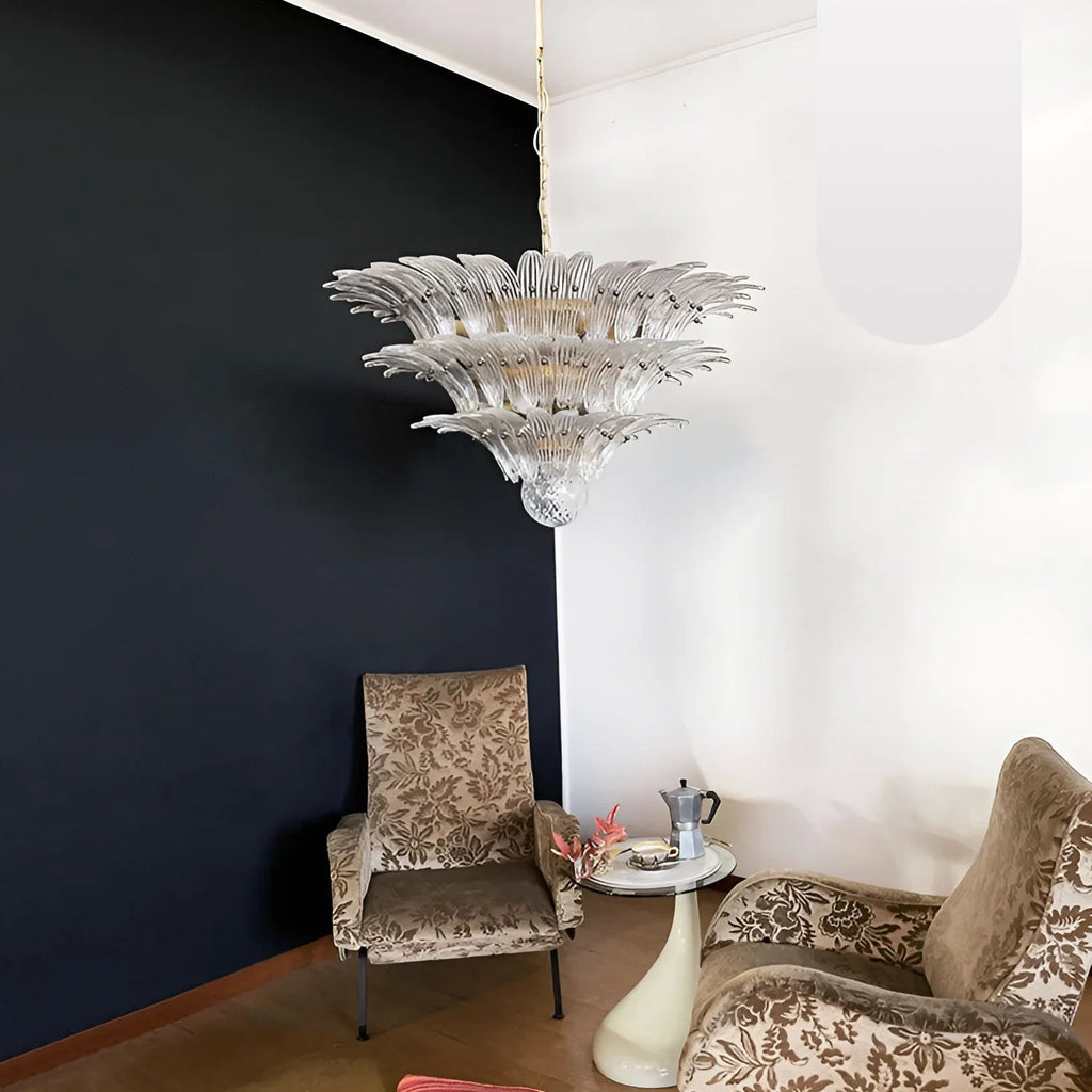 Beautifully Murano Palmette Transparent Chandelier product image