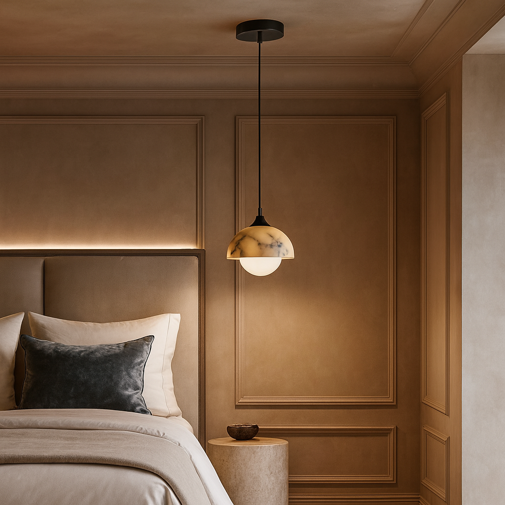 Aeris Natural Alabaster Pendant Light