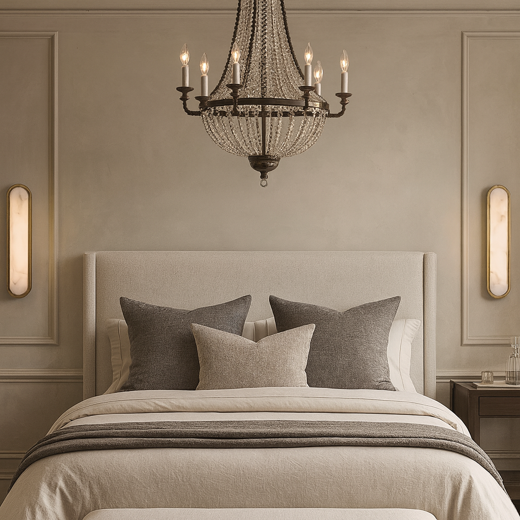 Solari Alabaster Brass Sconce additional product view