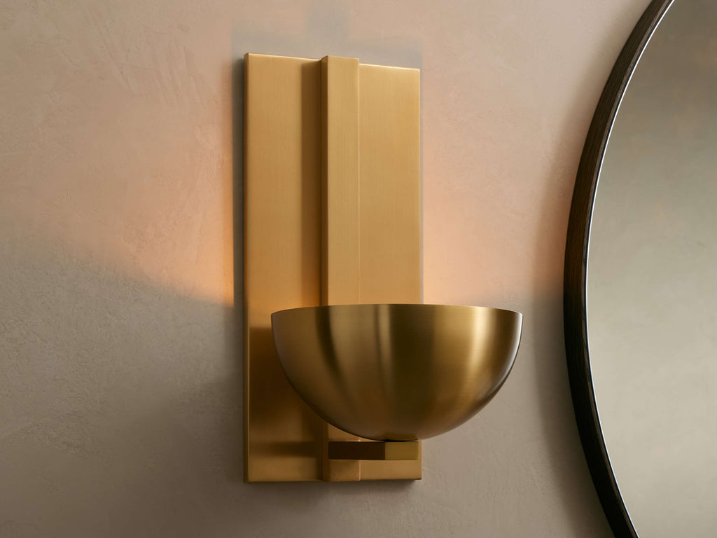 Belmira Sconce material and finish detail