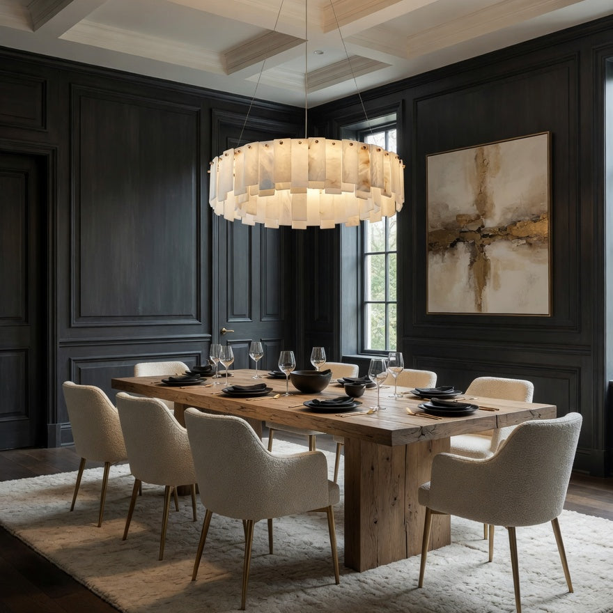 Benett Alabaster Chandelier by Bling Lighting Studio
