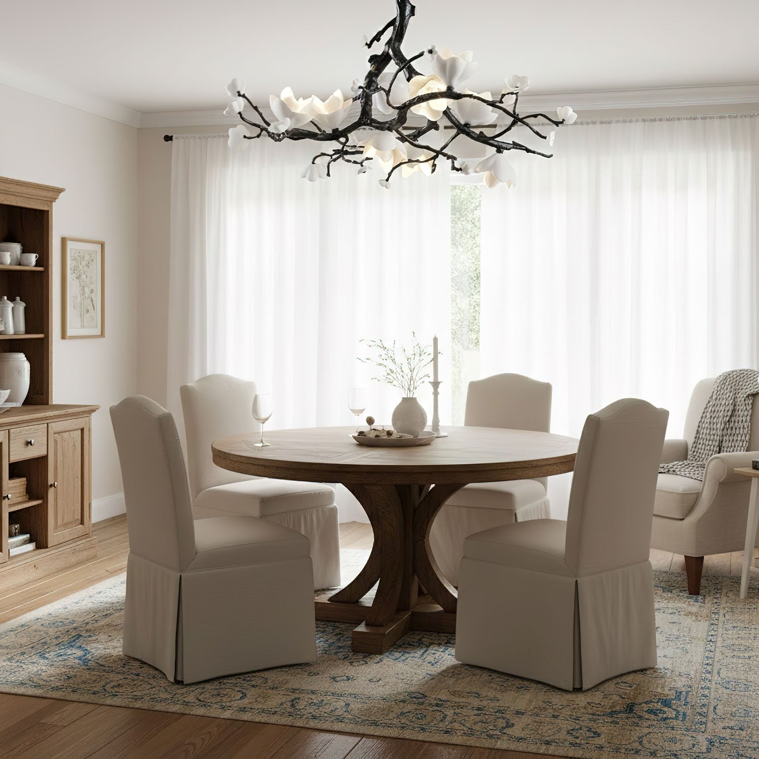 Black Branch Copper Tree Chandelier by Bling Lighting Studio