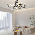 Black Branch Copper Tree Chandelier by Bling Lighting Studio