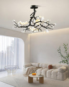 Black Branch Copper Tree Chandelier by Bling Lighting Studio