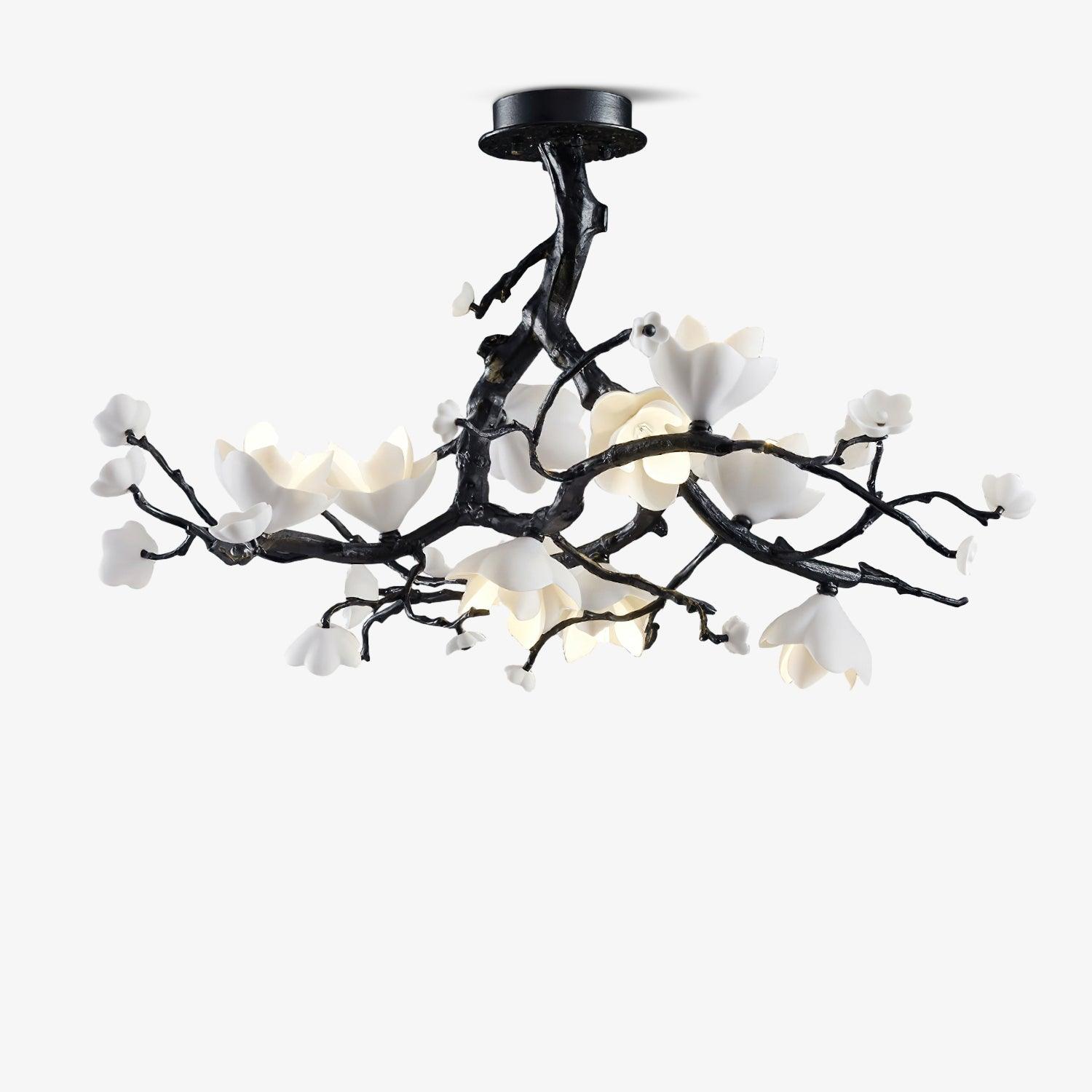 Black Branch Copper Tree Chandelier by Bling Lighting Studio