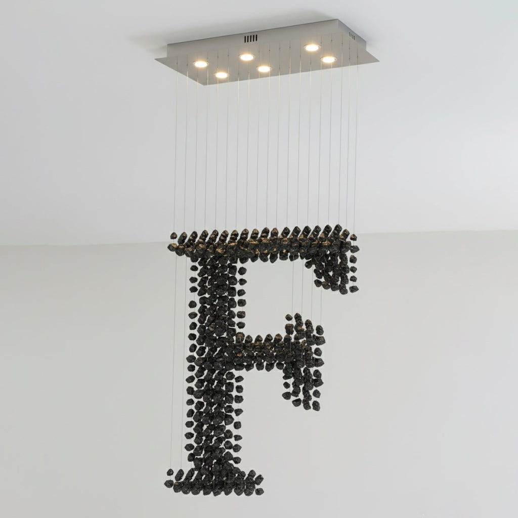 Black Stones Chandeliers