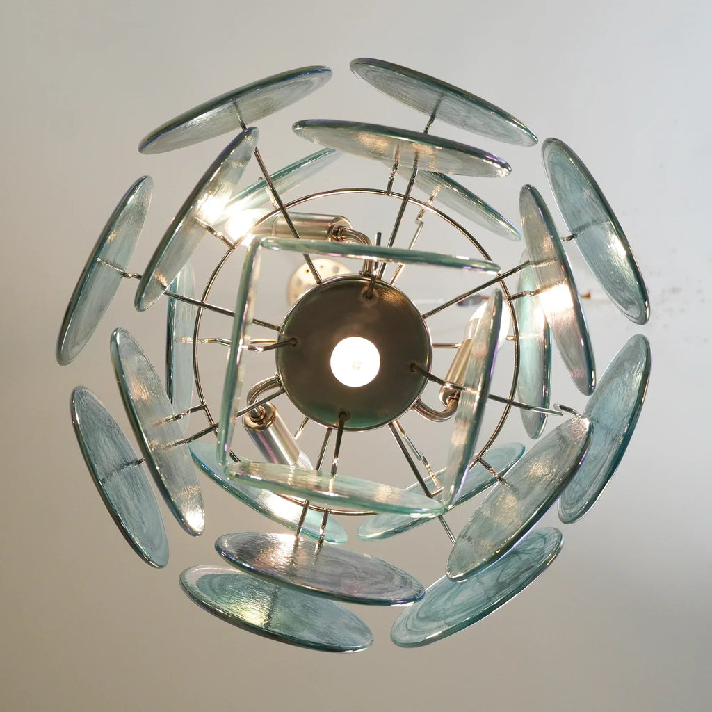 Blue Disks Murano Glass Chandelier product image