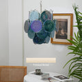 Blue Disks Murano Glass Chandelier product image