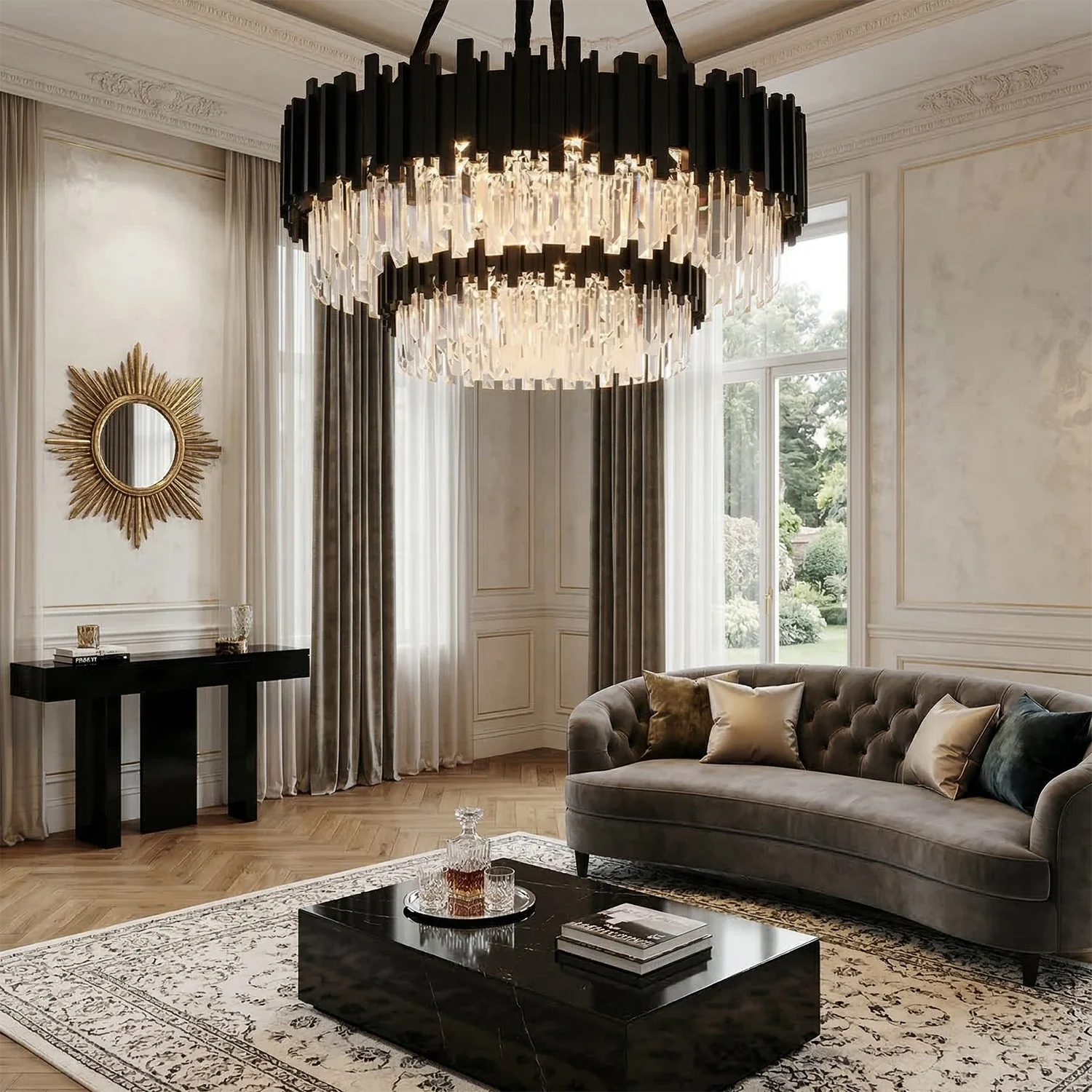 Bourbons Alphonsus Crystal Chandelier