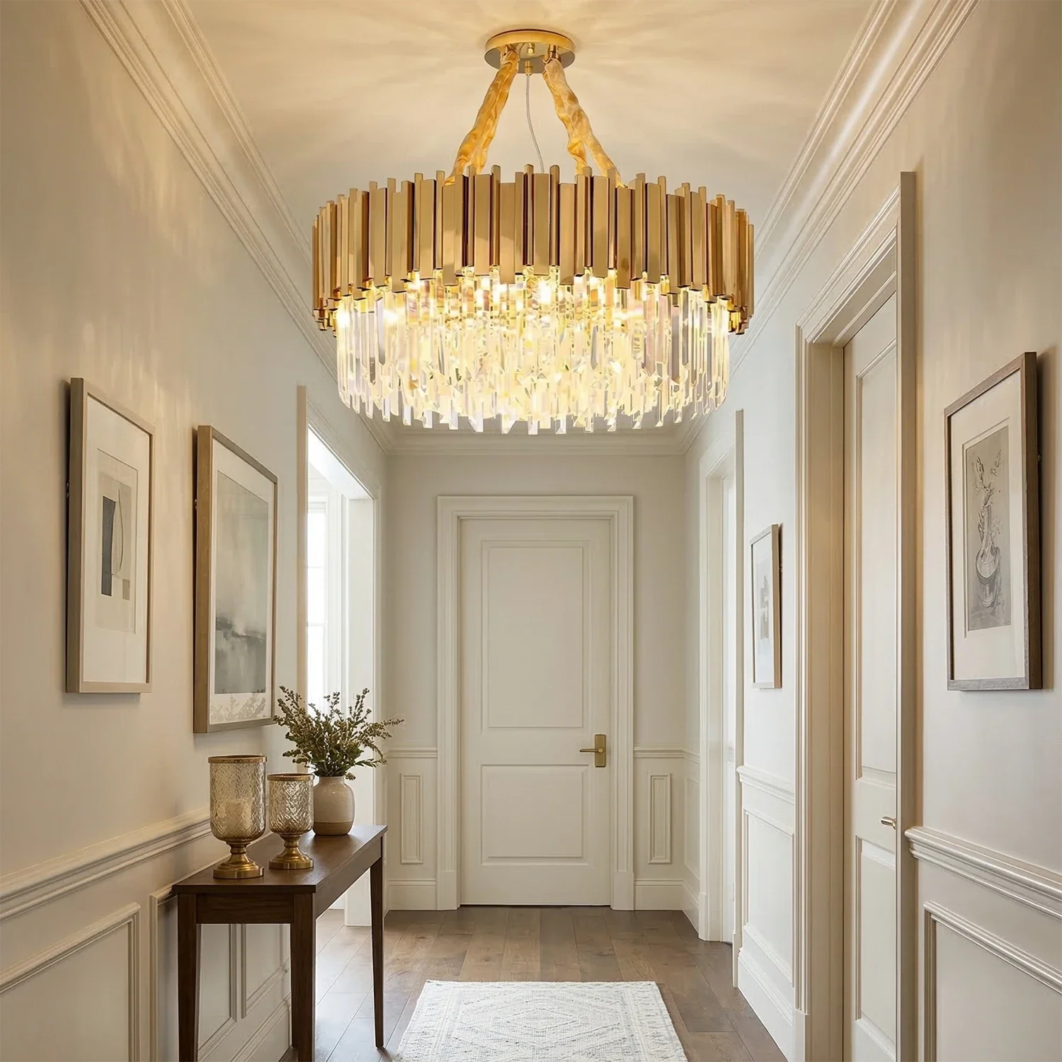 Bourbons Alphonsus Crystal Chandelier