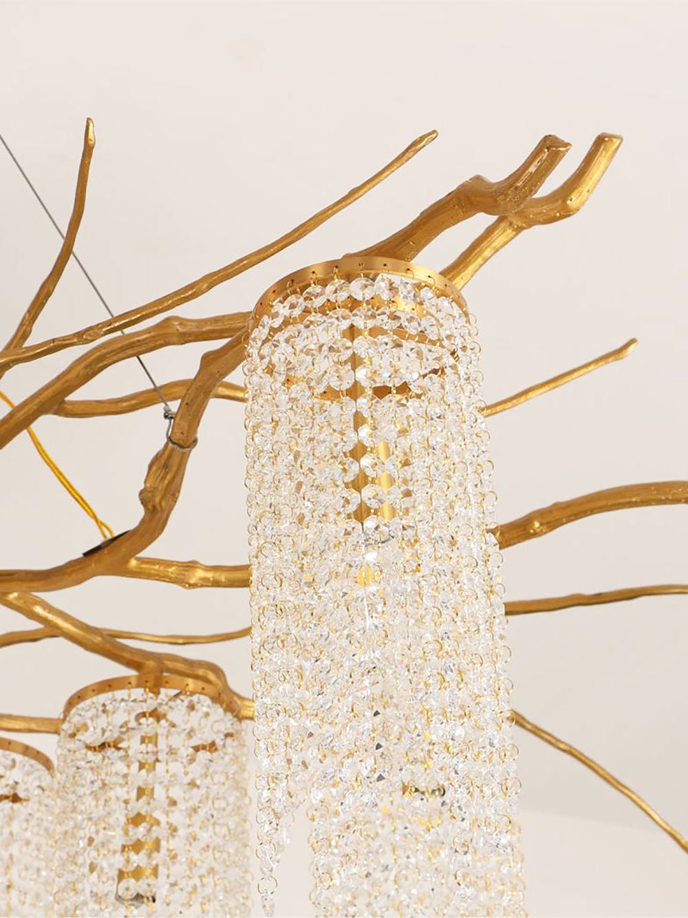 Branch and Leaf Motif Metallic Chandelier product image