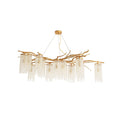 Branch and Leaf Motif Metallic Chandelier product image