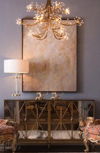 Branch Halogen Crystal Waterfalls Chandelier 50"W by Bling Lighting Studio
