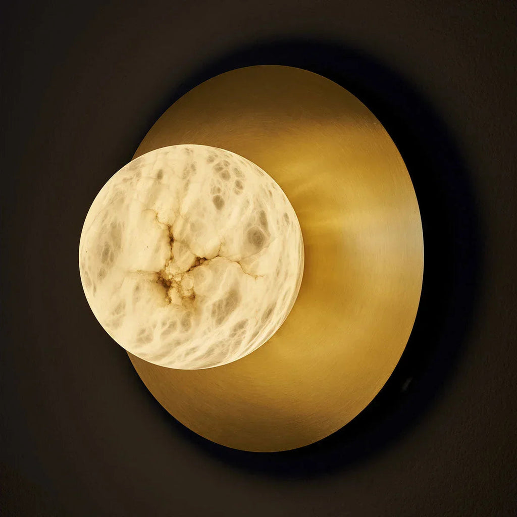 BRANZA ALABASTER WALL SCONCES by Bling Lighting Studio