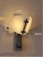 BRIELLE ALABASTER WALL SCONCE by Bling Lighting Studio
