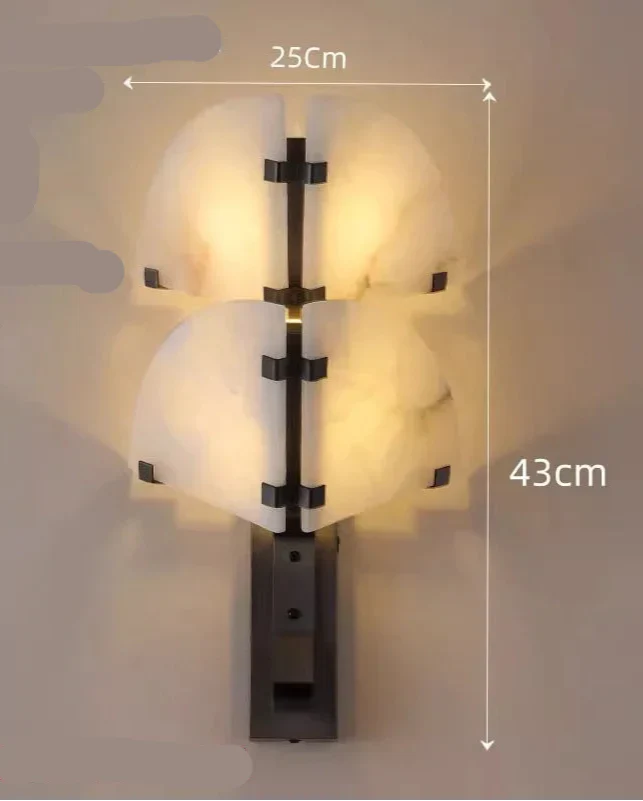 BRIELLE ALABASTER WALL SCONCE by Bling Lighting Studio