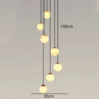 Brighton Alabaster Ball Chandelier additional product view