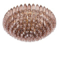 Prismatico Amethyst Glass Ceiling Lamp 35"