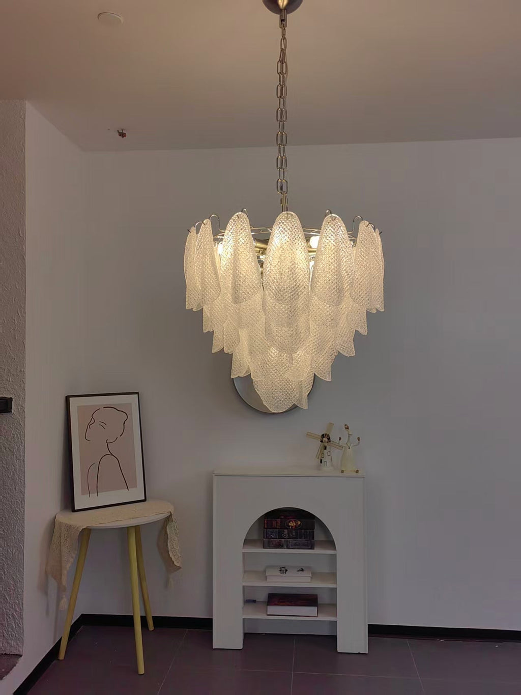 Glass Teardrop Chandelier Murano lighting by Bling Lighting Studio