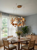 Calathea Branch Leaves Chandelier detail view