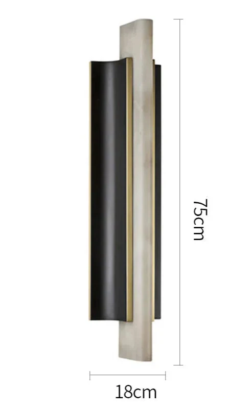 CALEVA MODERN ALABASTER WALL SCONCE by Bling Lighting Studio